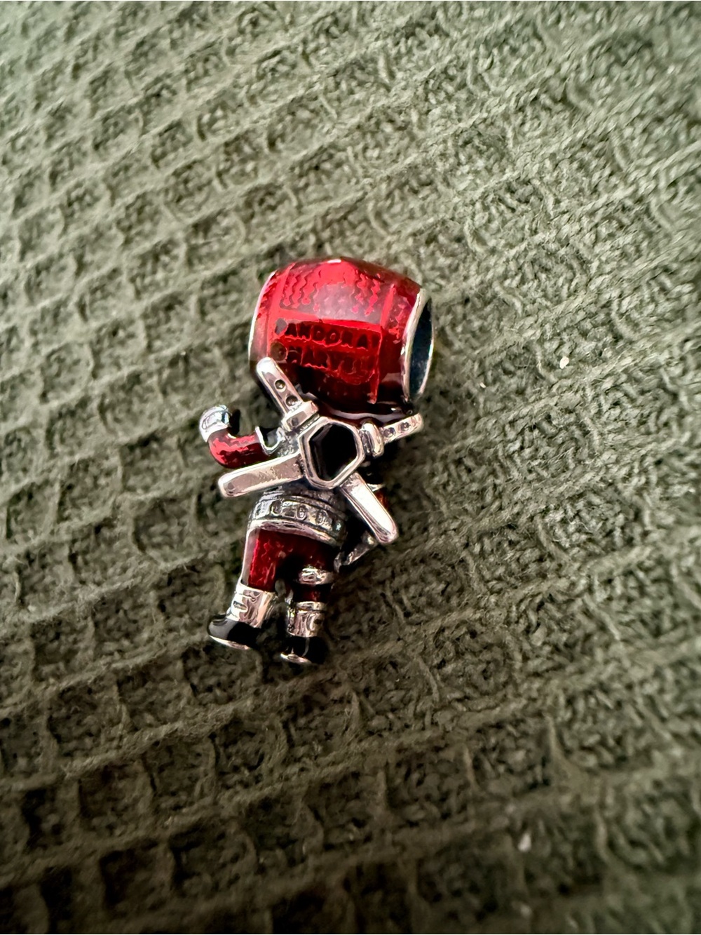 Pandora Red Metallic Deadpool Enamel charm - Picture 5 of 9
